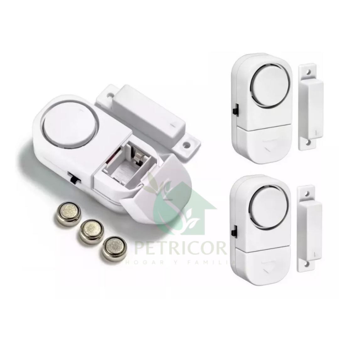 VIGIHOGAR™- Alarma Antirrobo Inalámbrica Puertas y Ventanas Sensor Magnético