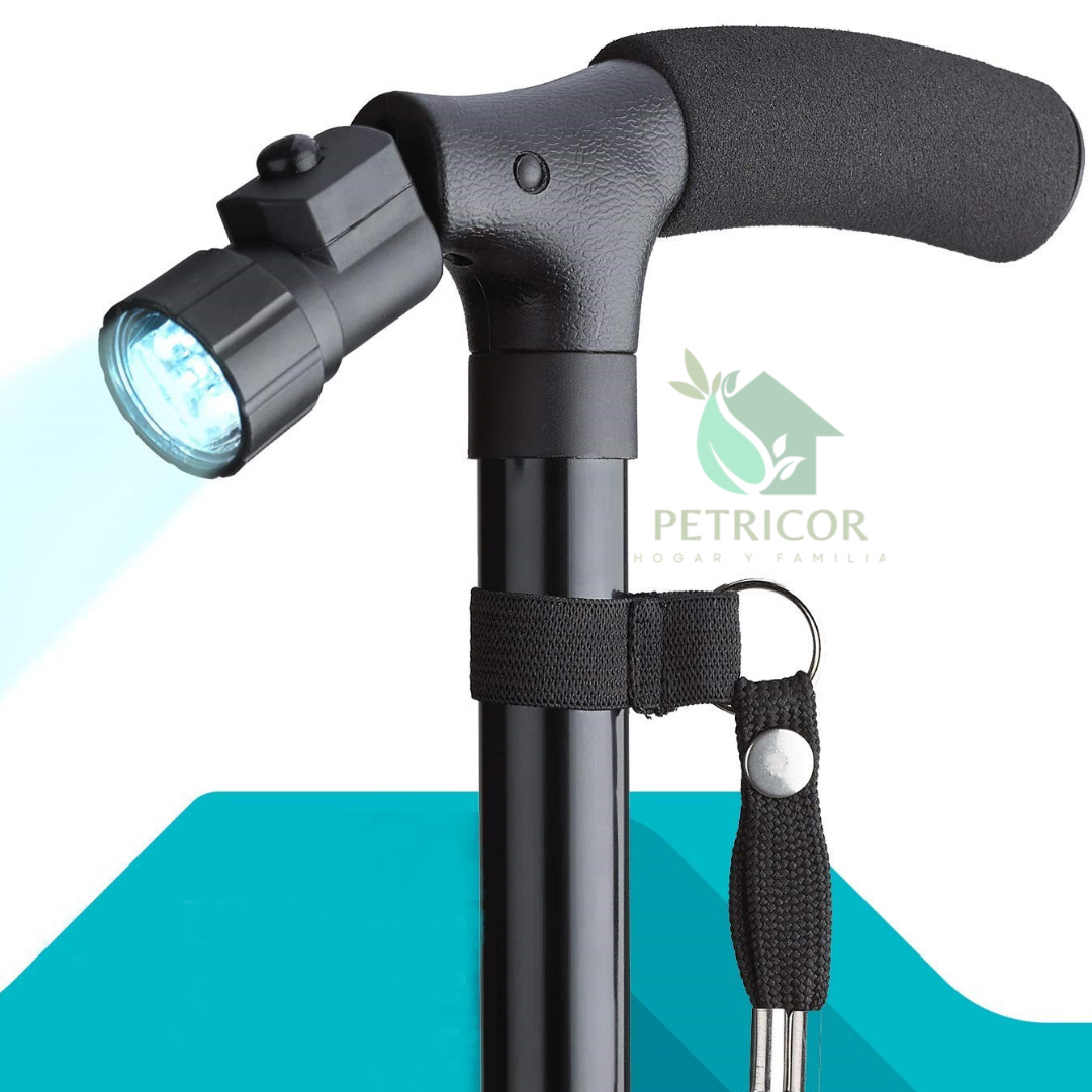 FlexAid® - Bastón Ortopédico Retráctil Plegable