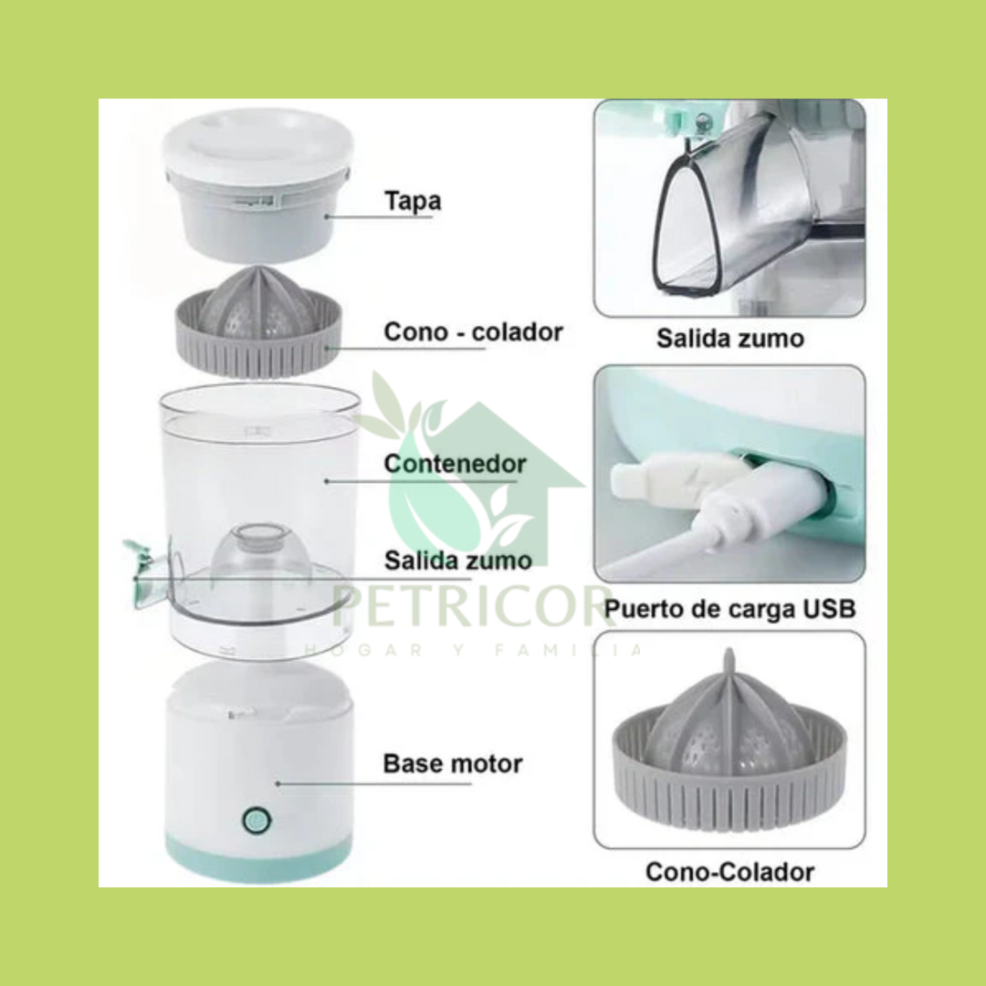 JuiceSpark™ - EXPRIMIDOR DE JUGO INALAMBRICO