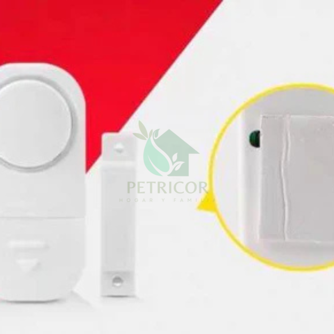 VIGIHOGAR™- Alarma Antirrobo Inalámbrica Puertas y Ventanas Sensor Magnético
